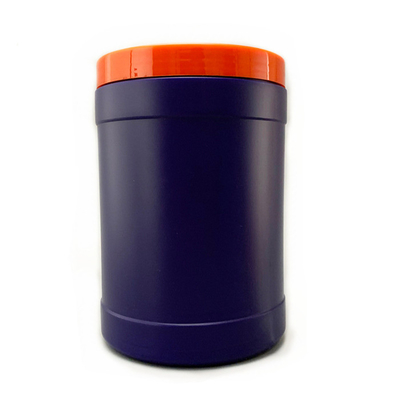 Recipiente plástico do cartucho 1200ml do pó do café do cilindro de FDA com tampa