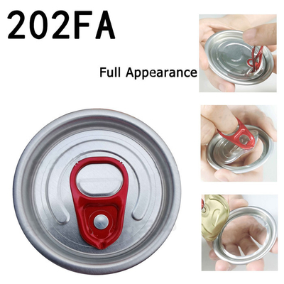 Ring Pulling Open feito sob encomenda 113 de alumínio pode tampas para garrafas da bebida