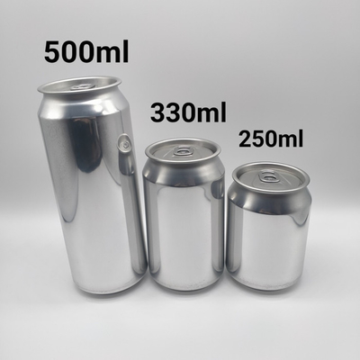 Latas de bebida de alumínio latas magros dos refrescos de 330 ml com anel de tração aberto fácil