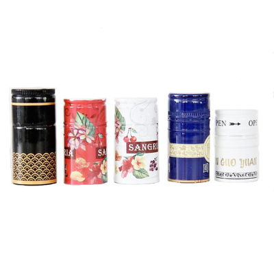 O alumínio não recarregável surrupia tampões de parafuso da garrafa do vinho dos tampões da prova 30mmx60mm