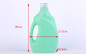 Recipiente reusável 2000ml do detergente para a roupa do HDPE plástico Shatterproof