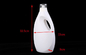 Recipiente reusável 2000ml do detergente para a roupa do HDPE plástico Shatterproof