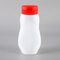 garrafas plásticas do aperto do LDPE do condimento do molho da salada 330g com Flip Top Cap