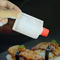 Garrafa plástica pequena Leakproof 15ml 23ml do molho do sushi do vinagre de Squeezy do quadrado